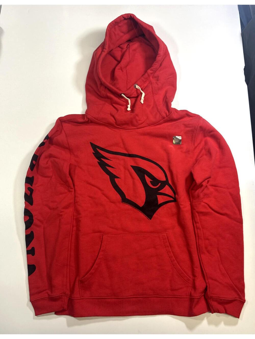 Junk Food Arizona Cardinals Hoodie Womens Small S Red Pullover Fleece NFL Retro